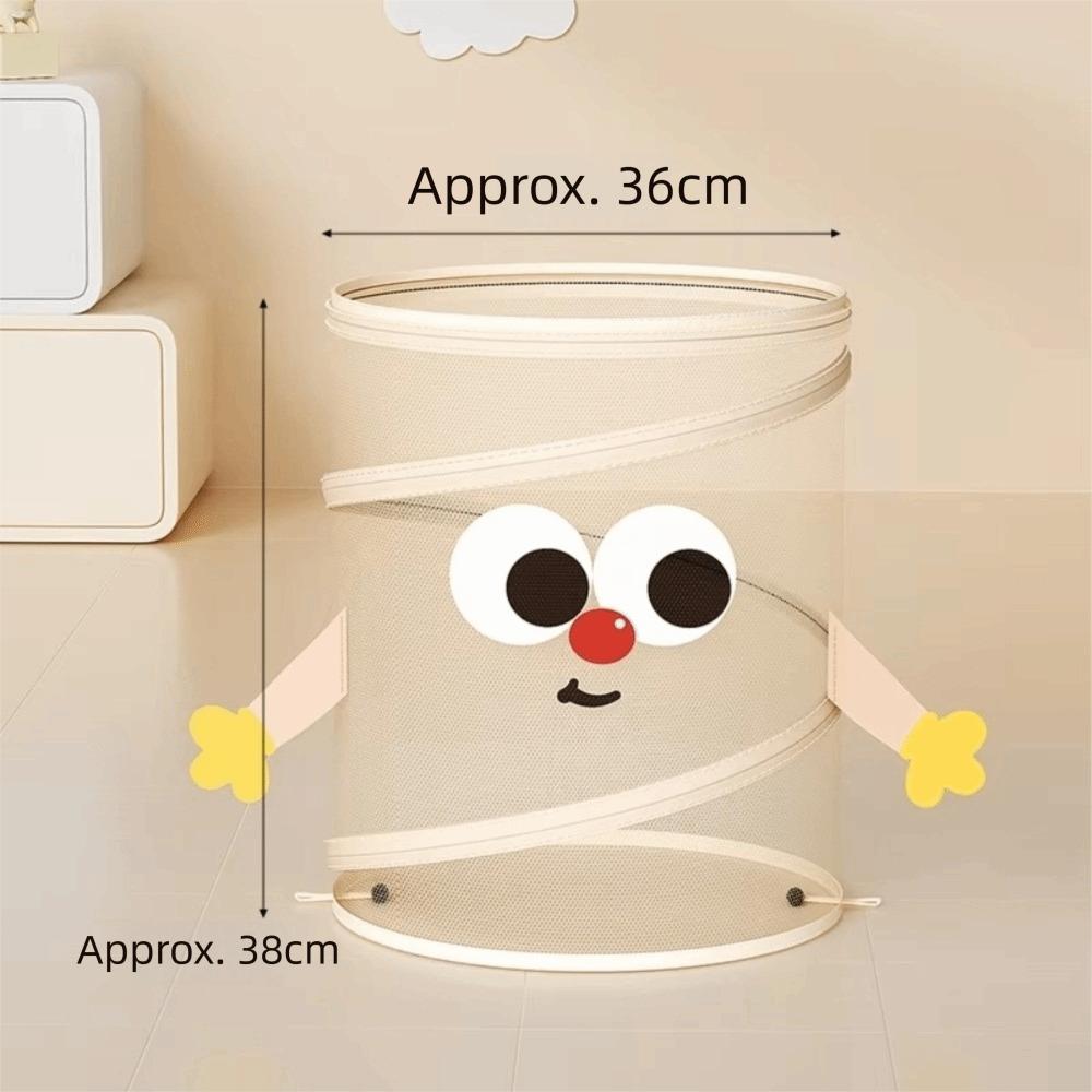 With Lid Foldable Laundry Basket Multifunctional Toys Storage Basket No cover