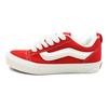 Vans Knu Skool Fabric Cow Split Leather Casual Low Top Skate Shoes Unisex Sneakers Red VN000D75BOP
