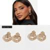 Geometric Statement Earrings For Women With Zinc Alloy Plating Fashion Winter