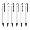 1/5 Sets Diy Sublimation Ballpoint Pen Blank Aluminum Tube Body Ball Pens Cellphone Stander Holder With Shrink Films
