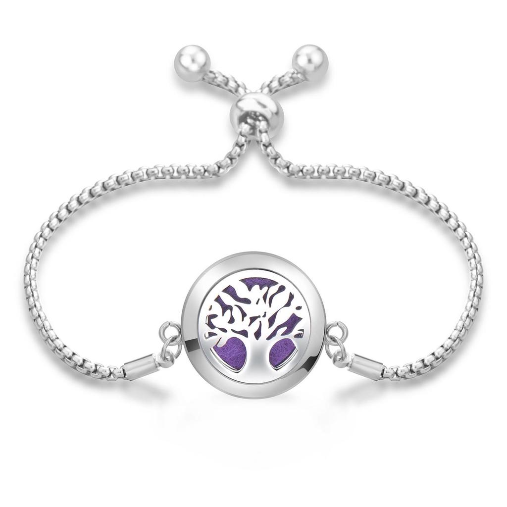 Women's Openable Titanium Steel Essential Oil Diffuser Bracelet