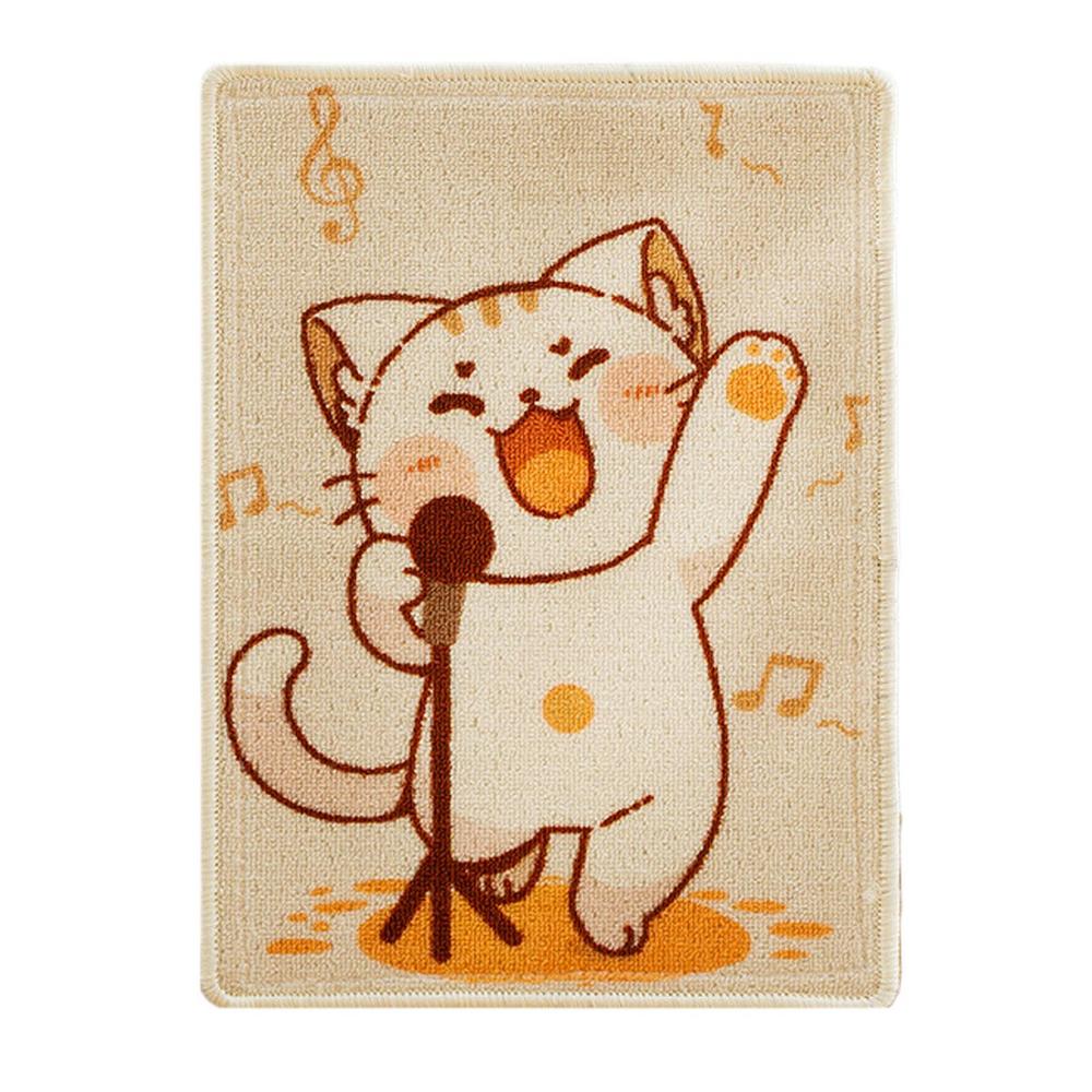 

Cat Scratchers For Indoor Cats Cat Floor Scratching Pad Rug With Cat Pattern Sticky Cat Scratch Mat High-Density Spacious For красный