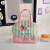 Kawaii Lunch Bag Bento Bag Large Capacity Women's Bag Handle Insulated Bento Bag Cute Portable Tote Bag Kitchen Organizers