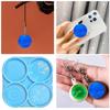 Phone Grip Silicone Mold Holographic Phone Holder Resin Mold Epoxy Jewelry Mold for Casting Badge Reel Keychain Hairclip