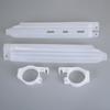 2pcs White Front Fork Guard Protector With Guide Clip Kit Fit for Kawasaki KLX250R KLX300R KLX650R KDX250 KDX200 KLX650 KLX250