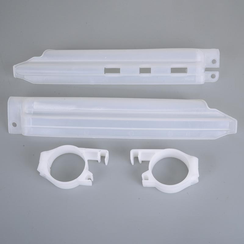 

2pcs White Front Fork Guard Protector With Guide Clip Kit Fit for Kawasaki KLX250R KLX300R KLX650R KDX250 KDX200 KLX650 KLX250