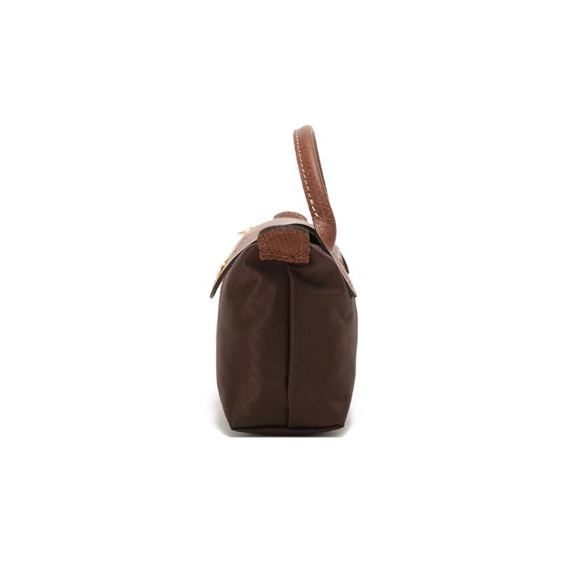 Longchamp LE PLIAGE ORIGINAL Series Short Handle Fabric Cowhide Dumpling Bag Cosmetic Bag Handbag Women's Tan 34175089P81