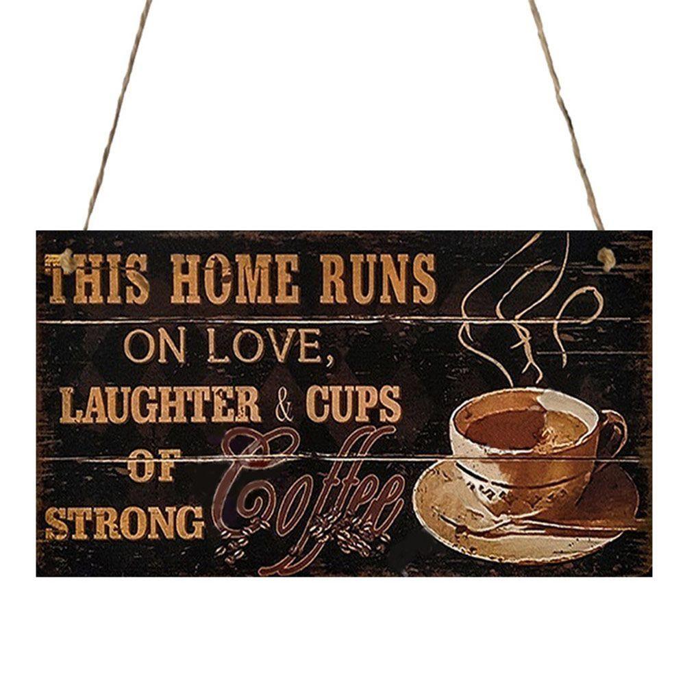 Coffee Sign Door Sign Reminder Signs Door Plate Convenient to Use Door Hanger  Cafe