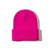 Custom Logo Unisex High Quality Plain Blank Dyed Solid Color Winter Hat Acrylic Knitted Cuffed Beanie