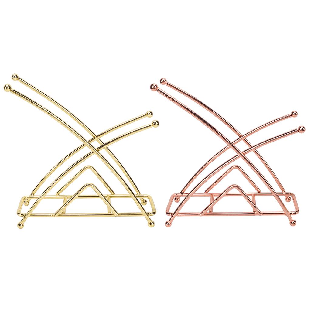 Napkin Holder Fashion Elegant Thickened X Shaped Hotel Table Napkin Holder Wrought Iron Vertical Tis