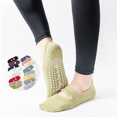 EU 35-42 Silicone Anti-Slip Backless Yoga Socks Women Professional Pilate Socks Indoor Dance Ballet Gym Fitness Sports Socks