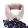 Scarf - Plush Leopard Ribbon Scarves for Winter Coat, Sweater, Blouse Shirt