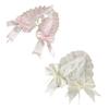 Lace Bowknot Hairhoop for Women Girl Sweet Ribbon Lace Headband Cosplay Costume Party Headdress for Anime Show