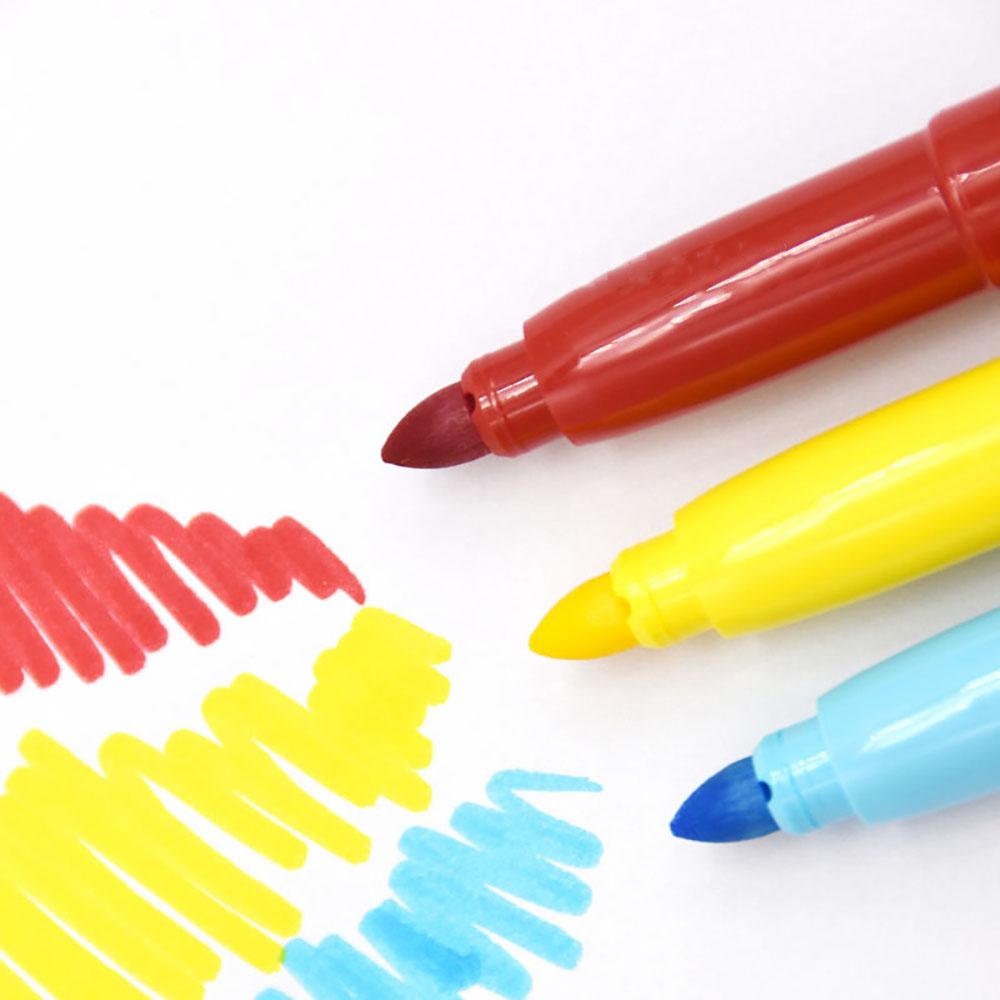 12 Colored Water Color Drawing Pen Colour Fine Point Felt Tip Marker Pens for Children Student DIY Scrapbook Art Supplies