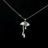 Gothic Demon Eye Pendant Necklace With Alloy Drop Oil Diy Jewelry For Men Women