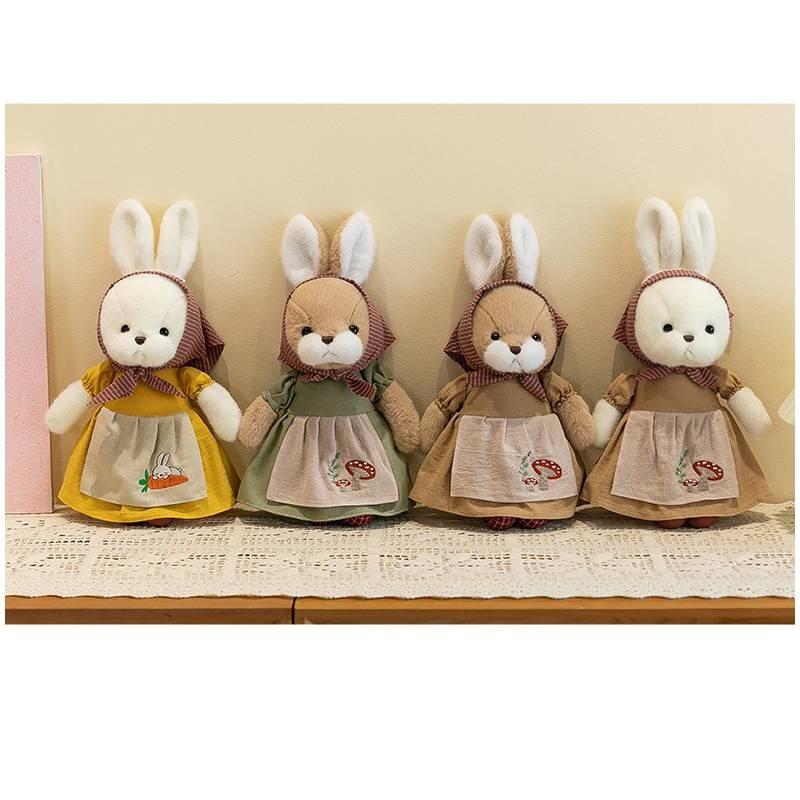 Adorable 30cm Plush Rabbit Doll With Soft Fabric And Cute Cartoon Design For Kids