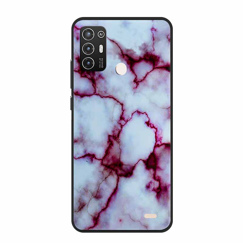For ZTE Blade A52 / A52 Lite Case A72 4G 5G Marble Soft TPU Silicone Phone Cover for ZTE Blade A52Lite Bumper Shockproof Shell
