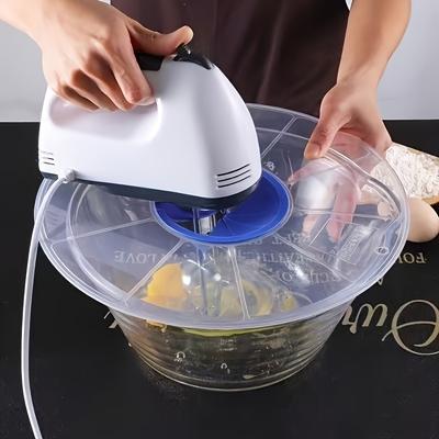 1Pc Silicone World Egg Beater Bowl Cover Splash Waterproof Plastic Bowl Cover Egg Mixer Anti Splash Lid Kitchen Cooking Gadget