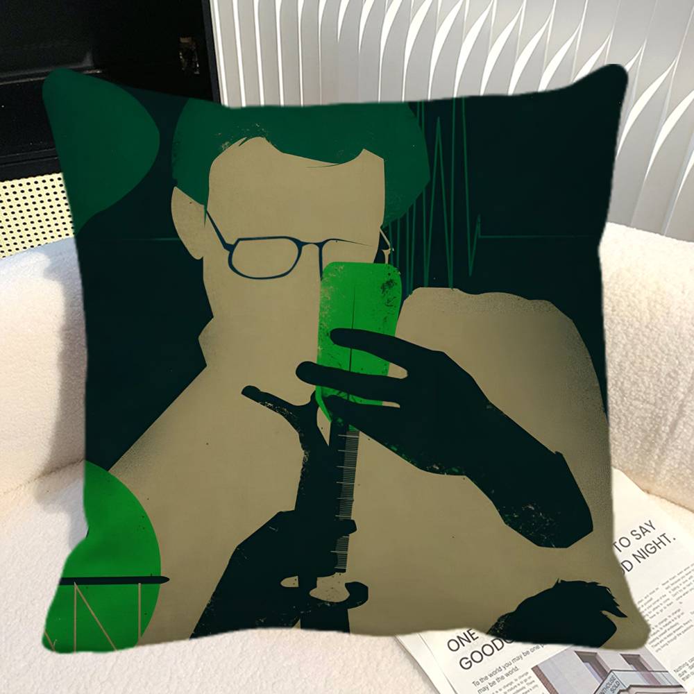 Horror Funny Movie R ReAnimator Retro Pillow Case Square Pillow Bedroom Sofa Leisure Comfort Cushion Car Home Decoration