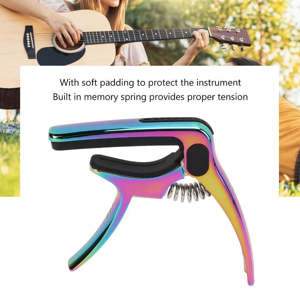 Colorful Metal Guitar Capo Metal Material Stringed Instrument Accessories For Guitar