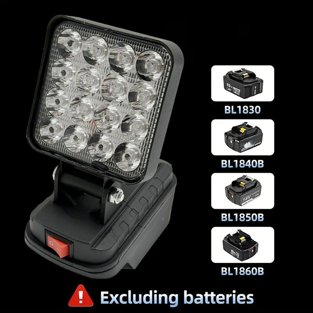 For Makita 18V Li-ion Battery Accessory BL1830 LED Work Lamp Light Torch Flashlight Lantern Camping Emergency Lighting BL1430