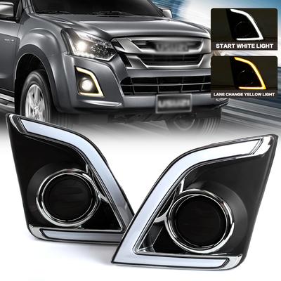For Isuzu D-max Dmax 2016 2017 2018 LED DRL Daytime Running Light Yellow Turn Signal
