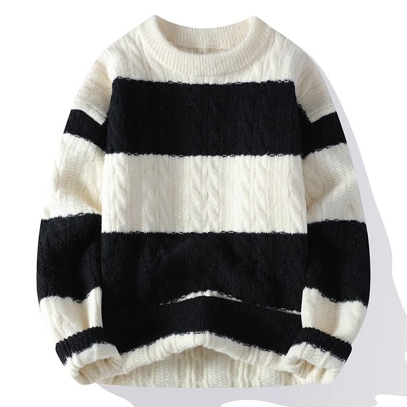 

2025 Новый Осень Зима Корейский Тонкий Пуловеры Высокого Кашемира Роскошный Мужской Свитер Мягкий Теплый Мужской Рождественский Джемпер M-4Xl 4XL чёрный