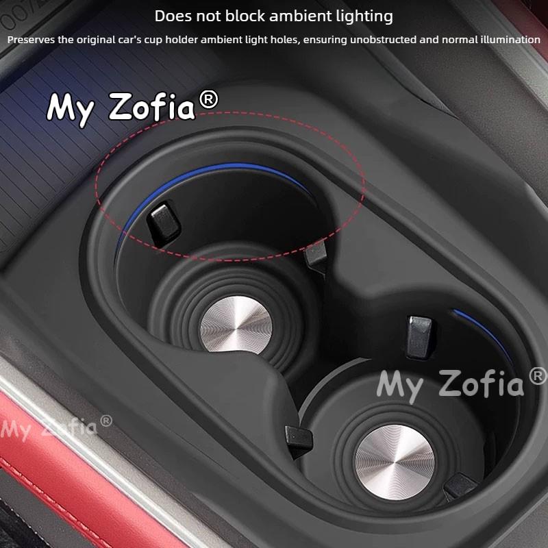 For Zeekr 7GT 2025 2026 Car Center Console Silicone Cup Holder Mat Protective Pad for Auto Interior Protector Accessories
