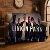 Retro L-Linkin Park Rocková Kapela Flanelová Deku Měkká Teplá Přehozová Deku pro Ložnici Obývací Pokoj Postel Cestování Kempování Piknik Dárek
