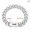 Gold Dog Collar Stainless Steel Metal Pet Choker Silver 19mm Wide Lead for Medium Large Dogs French Bulldog Labrador Retriever