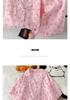 Women's Three-Piece Leopard Print Cotton Pajama Set: Short-Sleeve Top and Long Pants for Casual Summer Elegance.