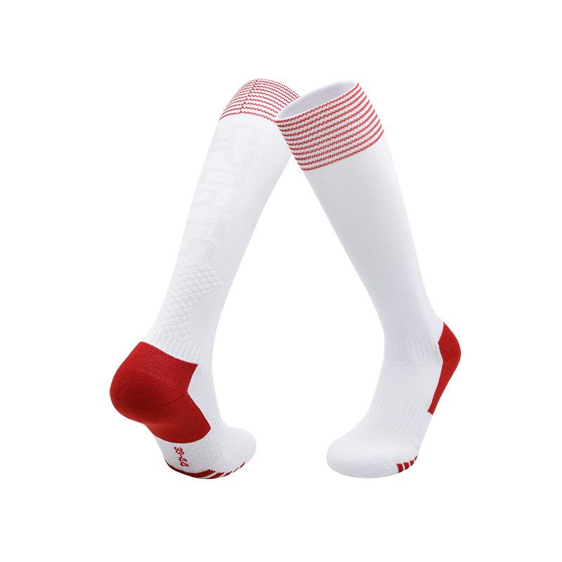 Autumn And Winter Thin Sports Long Socks White Non-Slip Stockings Towel Bottom Breathable Full Rubber Band Football Socks Men
