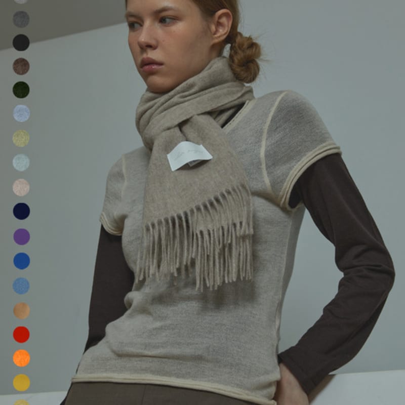 White Project LAMBSWOOL 100 SCHAL [24 FARBEN]