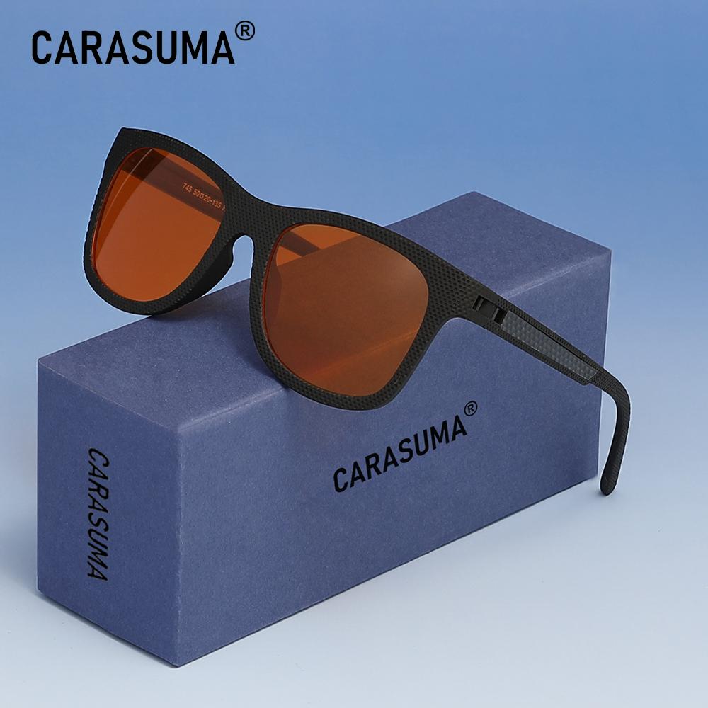 CARASUMA Men Women Blue Light Blocking Computer Glasses Rectangle Lenses Anti Blue Ray Eyeglasses Work Students Eyewear