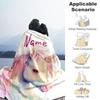 Unicorn88 Customize Text Blanket Lightweight Customizable Blanket Warmthful Decor Suitable for Bedding Living Room Picnics Chair Four Seasons Universa