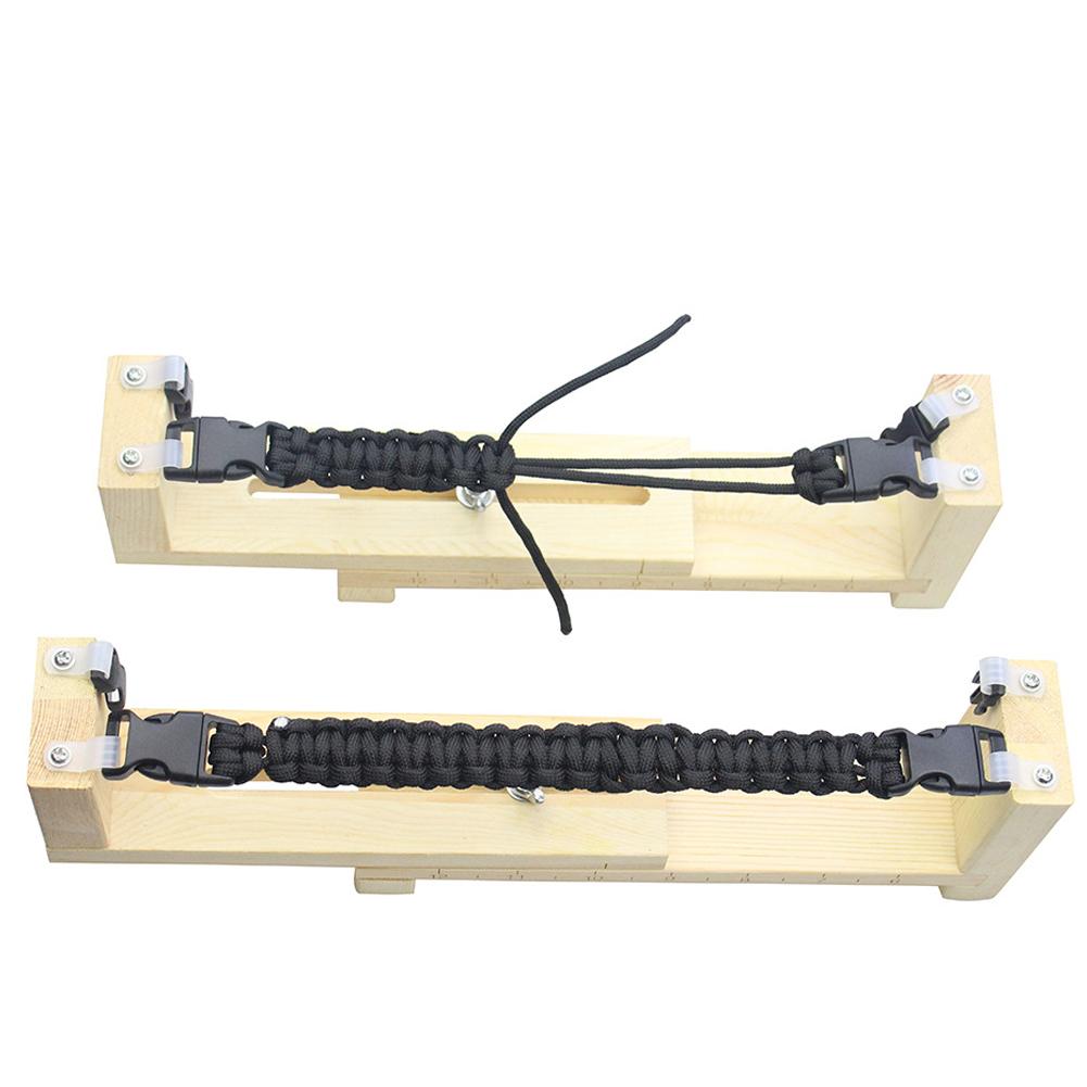 2 Styles Wood Material DIY Bracelet Knitting Tool Jig Bracelet Maker Wood Paracord Making Wristband Knitting Tool