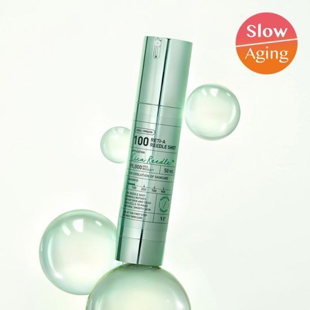 VT Reti-A Reedle Shot 100 – 50ml / Retinol & Bakuchiol Booster Essence for Smooth Skin Texture