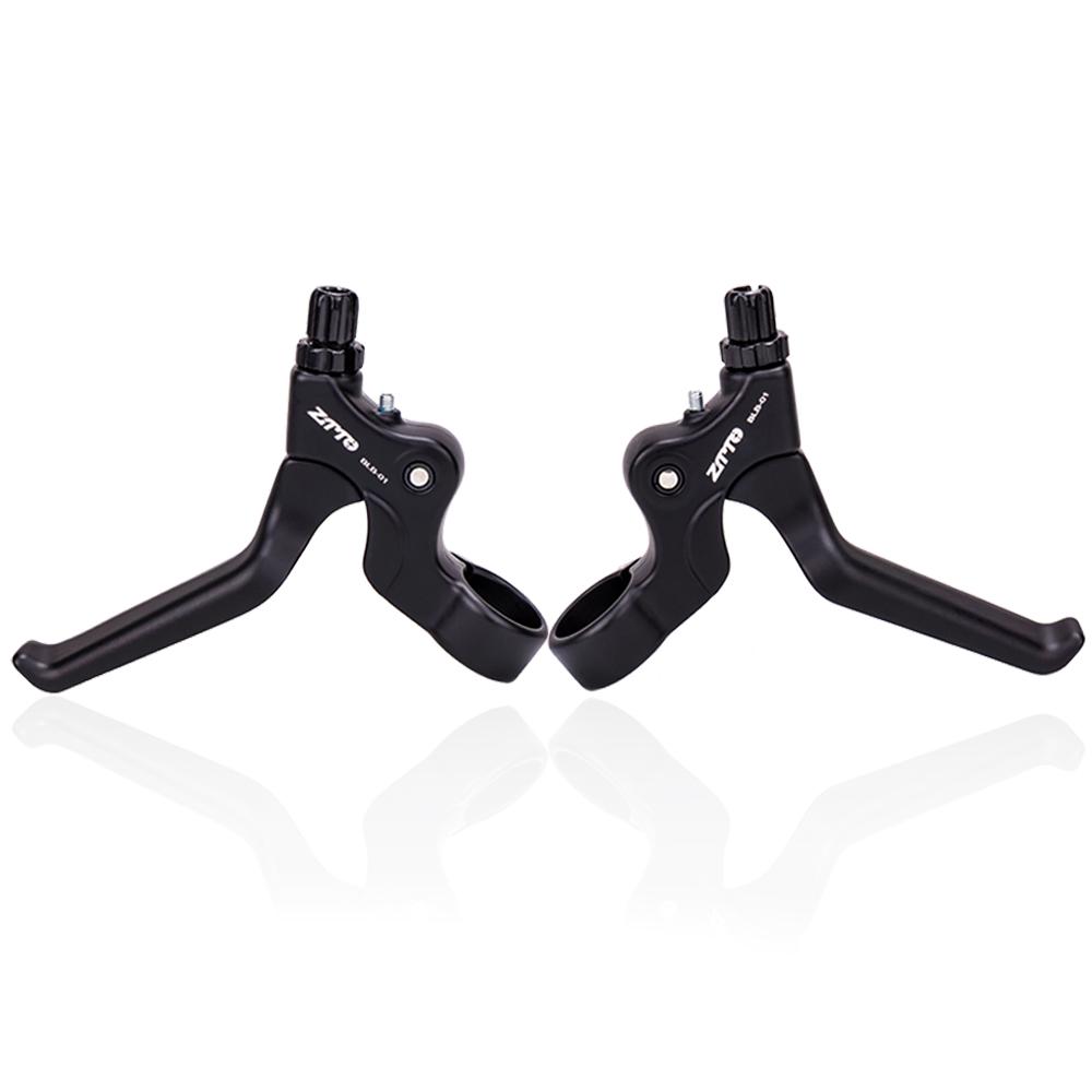 ZTTO Bike Brake Caliper Brake Lever Set Line PullingAluminum Alloy C Brake Shoes Caliper For Folding Bike Cycling Bicycle