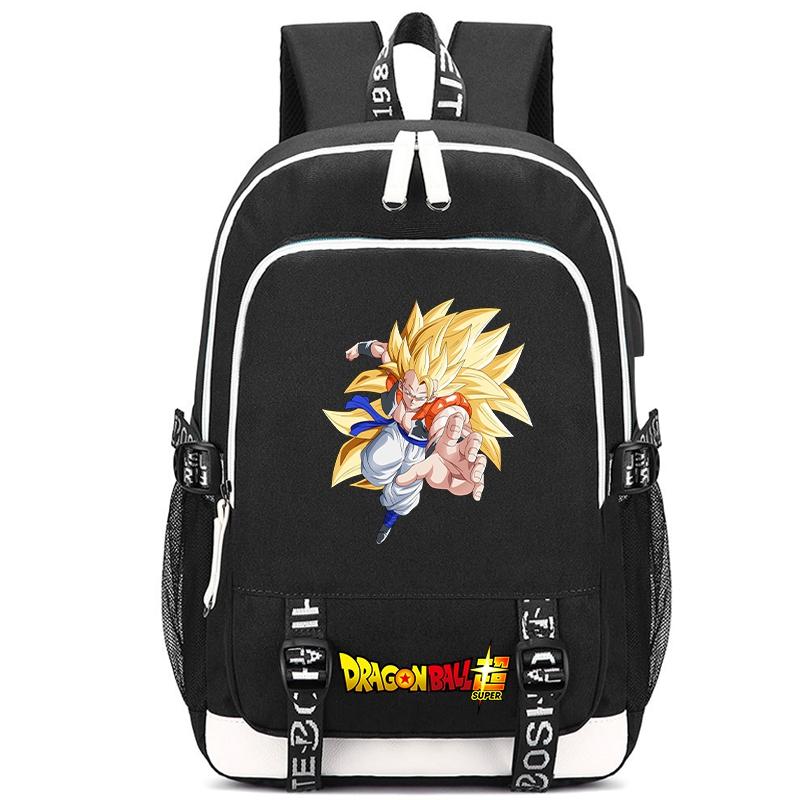 Anime Dragon Ball Canvas Backpack for Boy Girl Back To School Book Bag Anti Theft Travel Bag Student Waterproof Backpack Men Women Travel Leisure Bag