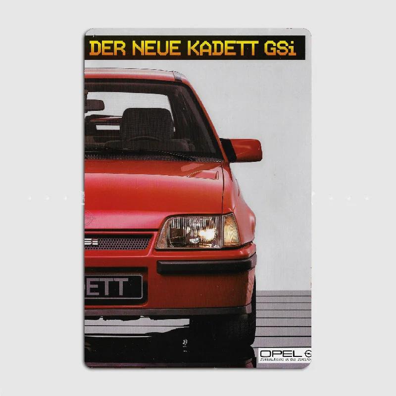 Opel Kadett Gsi poster Metal Teneke İşareti Kamyon İç ve Dış Mekan Ev Bar Kahve Mutfak Duvar Dekorasyonu