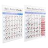 Bass Guitar Chords Chart 4‑String Electric Reference Paper Exercise Tool for Beginners