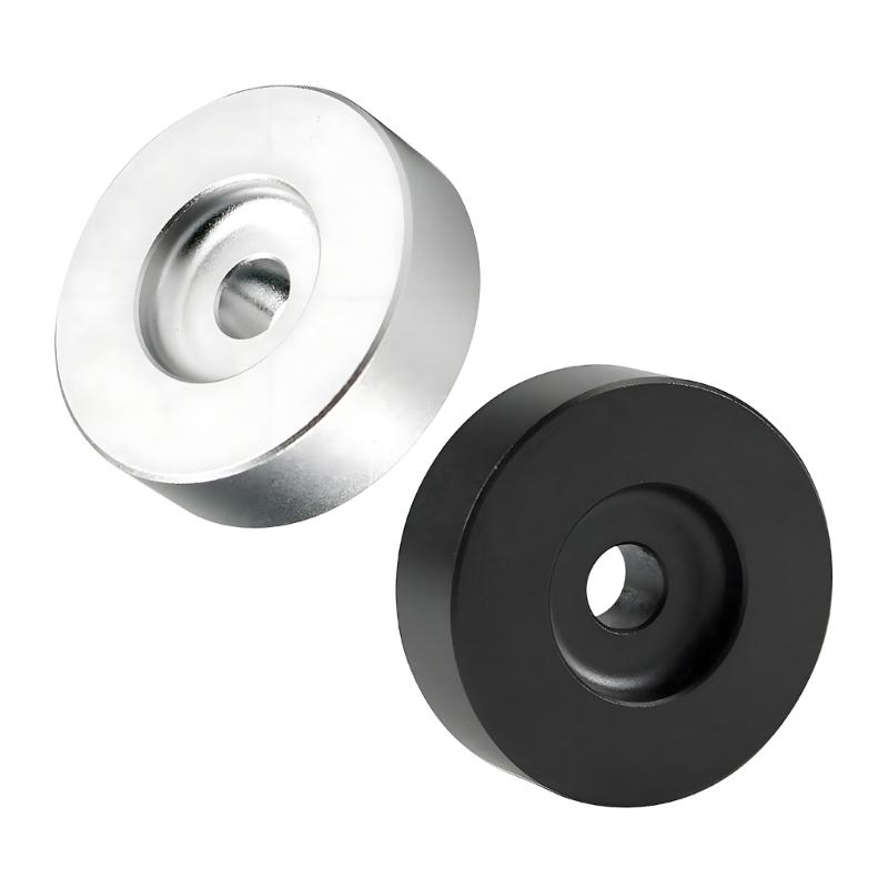 Adaptateur de Plateau Tournant 45 Tours en Aluminium Remplacement Adaptateur de Centre de Disque Vinyle Pour Disques EP 7 Pouces Avec Trou Central de 8 mm