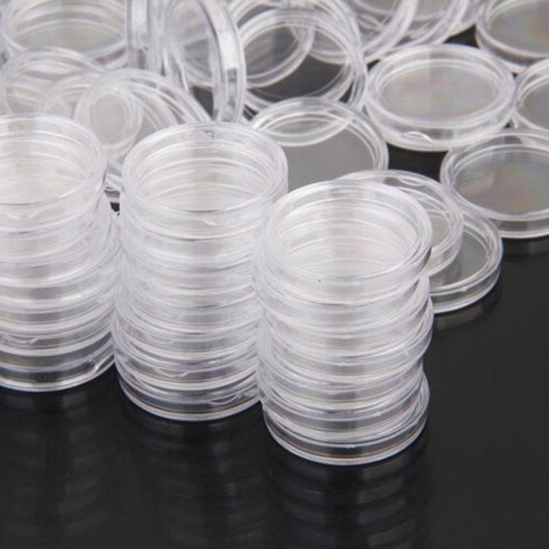Protection Coin Capsule Supplies Transparent 100pcs Containers 33mm Holders