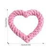 Small Cotton Rope Dog Chew Toy Creative Heart Shaped Pet Chew Toy Bite-resistant Fun Cat Training Teething Toy Pet Supplies