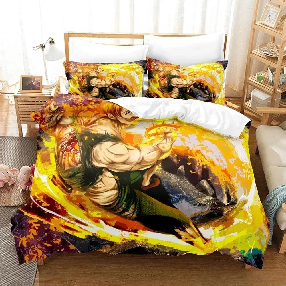 3D Anime Escanor The Seven Deadly Sins Bedding Set Printed With Pillowcase Bed Duvet Cover Soft Queen King Size Bedclothes Home