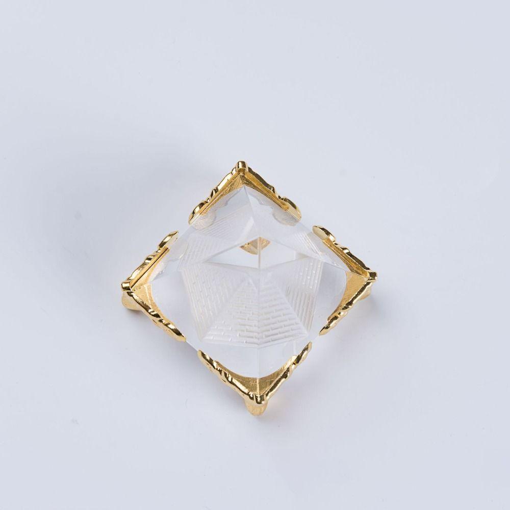 Geometry Decoration Crystal Pyramid Crafts Mini Crystal Pyramid Statue Living Room