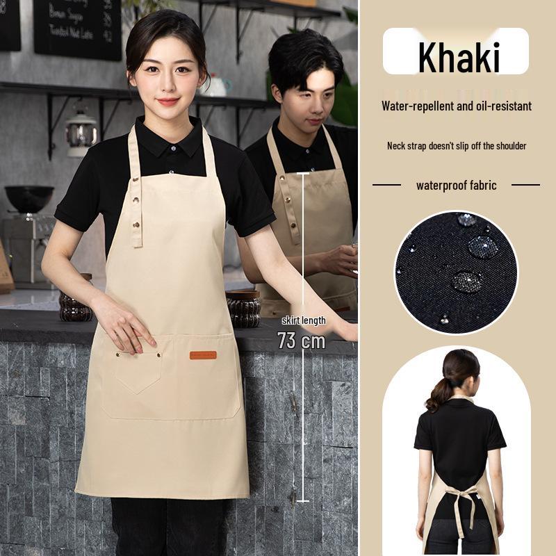 Tablier en toile imperméable avec logo personnalisé: Vêtements de travail résistants à la saleté et à l'huile pour cuisines et restauration
