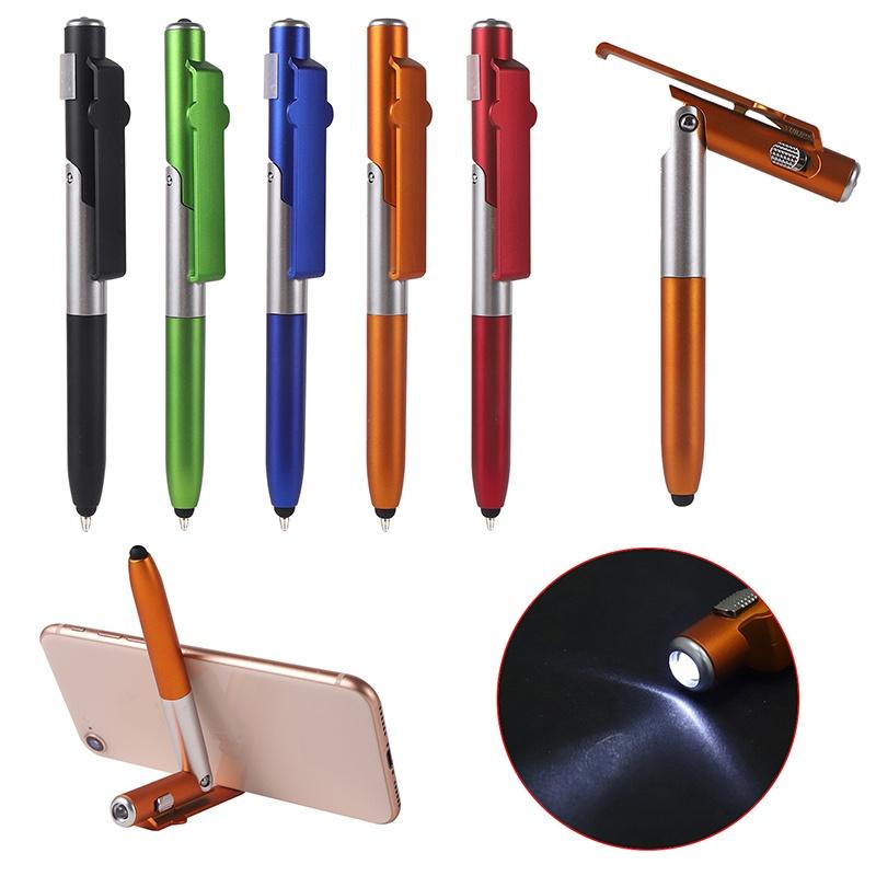 4 In 1 Multi-Function Ballpoint Pens Touch Screen Stylus Pens Clip Design Stylus Pen For Tablet Smart Phone Touch Screen Devices