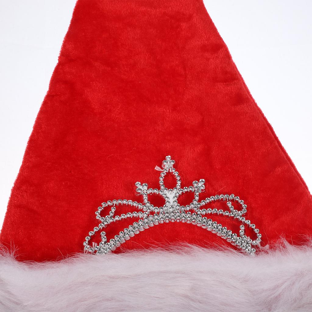 Christmas Hat Santa Hat Soft Comfortable Holiday Party Supplies Unisex Xmas Cap Warm Festive Headwear Decoration