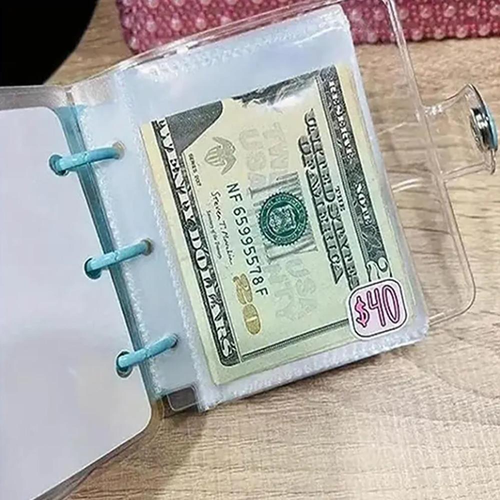 Savings Challenge Binder $ 1000 Money Savings Challenges Book Cash Budget Storage Loose-leaf Notebook Envelope Savings Challenge